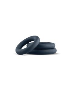 Boners 3 Pc Cock Ring Set - Black