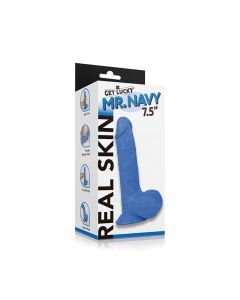 Get Lucky Mr. Navy 7.5" Dual Layer Dong